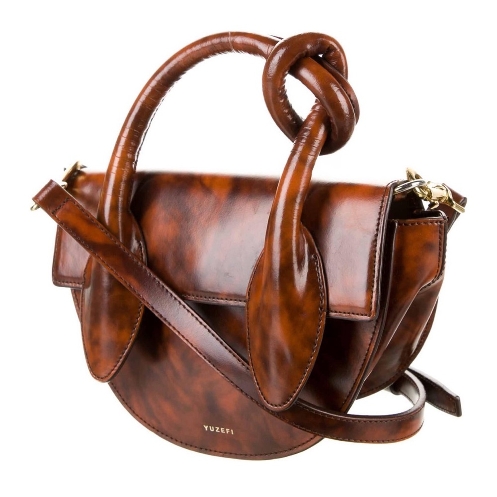 Yuzefi Pretzel / Dolores leather bag in marble